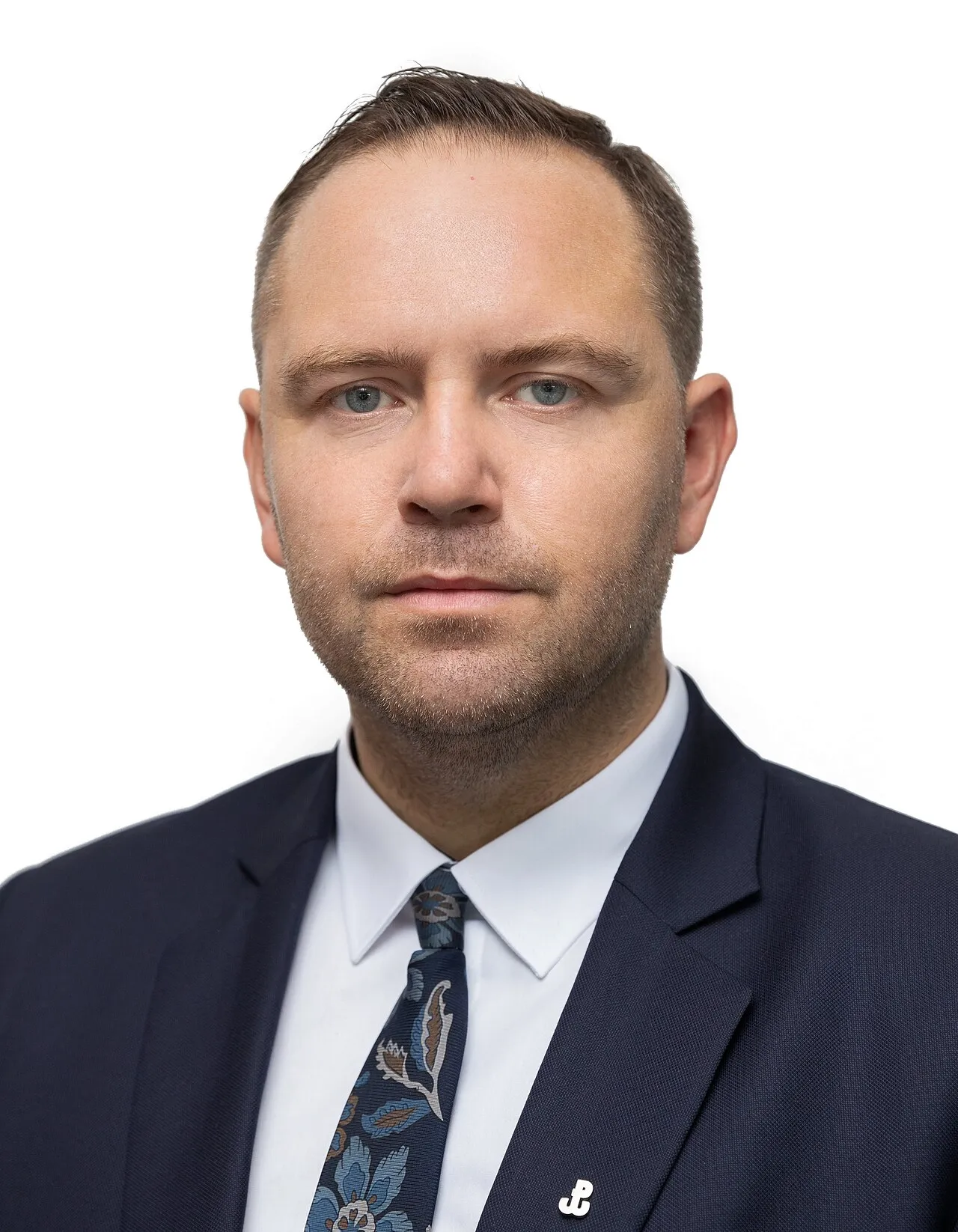 Officieel portret van president Karol Nawrocki.