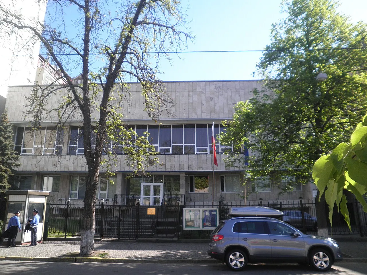 Gebouw van de Poolse ambassade in Kyiv, Oekraïne