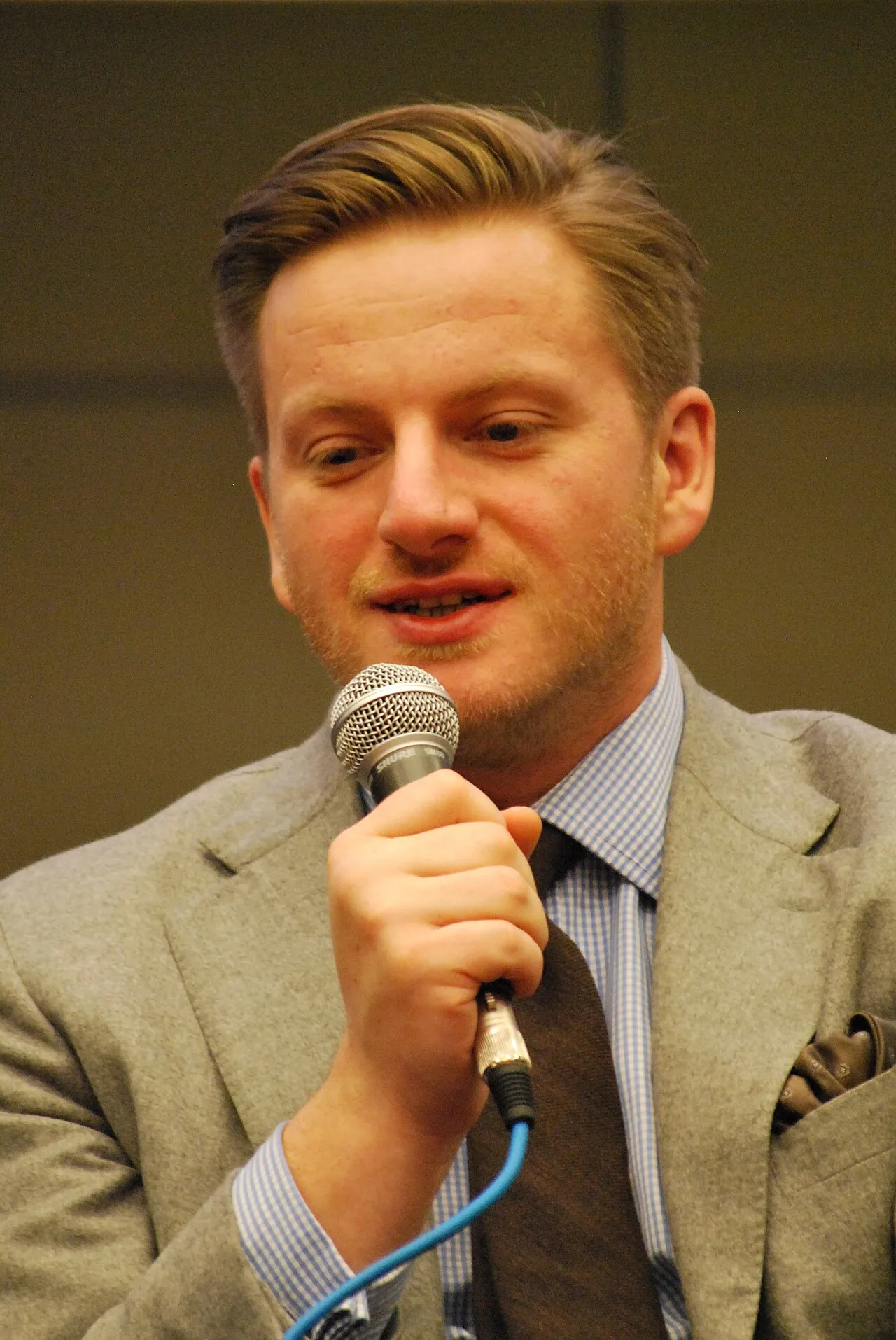 Szczepan Twardoch, Poolse schrijver, op een stripfestival in 2012